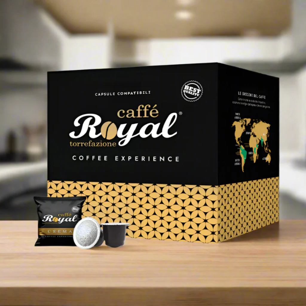 Caffè 100 capsule comptabili NESPRESSO CREMA (50% ARABICA)