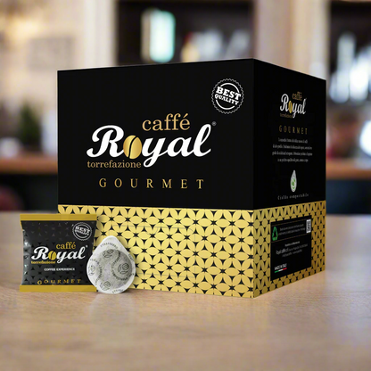 Café italien - Royal Caffé GOURMET (70% Arabica) dosettes compostables