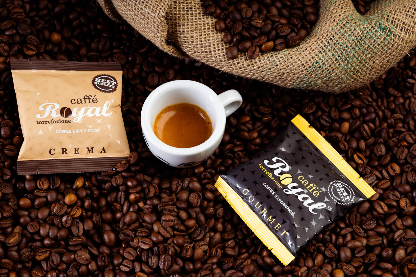 Caffè 100 capsule comptabili NESPRESSO CREMA (50% ARABICA)